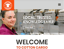 Tablet Screenshot of cottoncargo.com